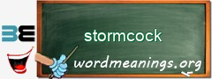WordMeaning blackboard for stormcock